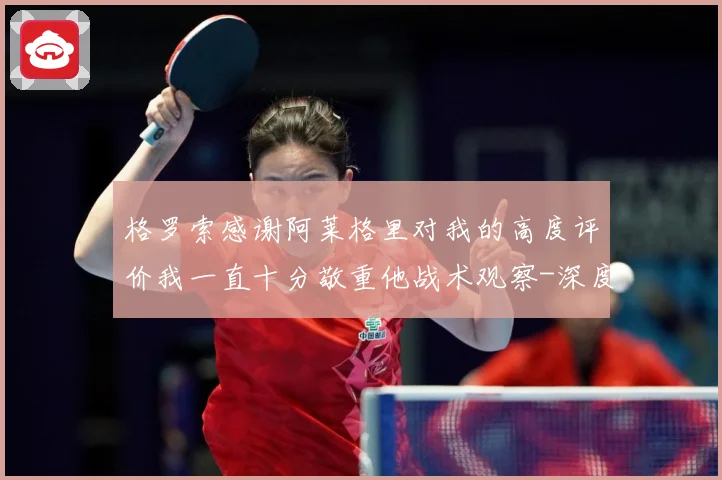 格罗索感谢阿莱格里对我的高度评价我一直十分敬重他战术观察-深度解析